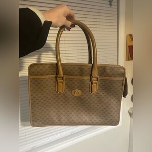 Authentic Vintage Gucci Monogram Briefcase